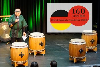 Taiko-Konzert in der Aula des Anno-Gymnasiums Siegburg am 1. Oktober 2021